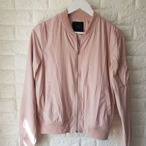 ZARA BASICS bomber jacket light pink women’s M
